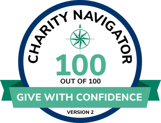 charity navigator give with confidence badge 100 out of 100