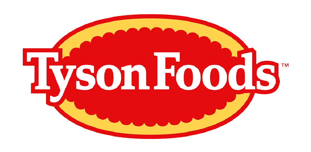 Tyson foods logo in red oval