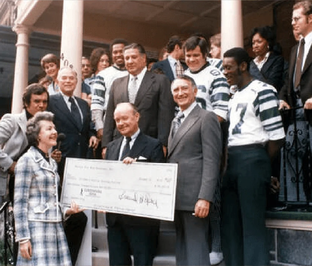 historical photo of gift of house opening